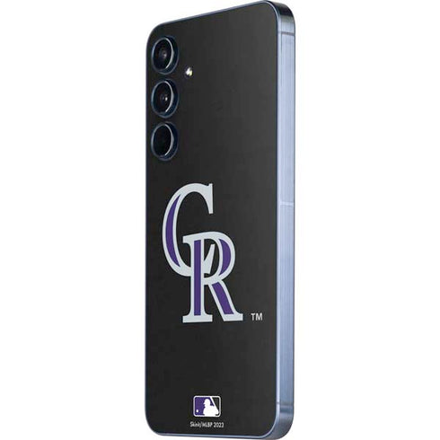 MLB Colorado Rockies - Solid Distressed Galaxy A36 5G Skin